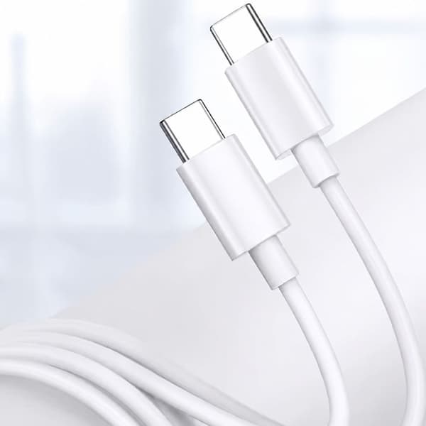 USB-C til USB-C Hurtigopladning Power Delivery 65W 1,8 m Huawei Hvid Vit
