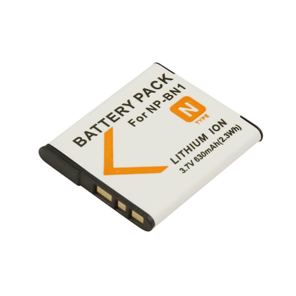 Sony NP-BN1 Li-ion 3.7V 630mAh 2.3Wh valokuvauslaitteen akku valkoinen