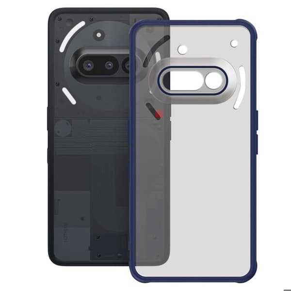 Coque Antichoc - Nothing - Telefon 3a - Blå Translucent - Forstærkede Hjørner - Antislip Overflade Blå