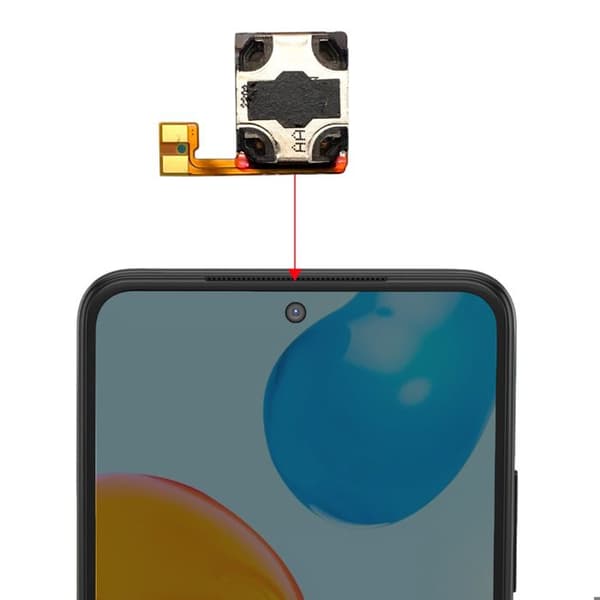 Intern højttaler - Xiaomi - Redmi Note 11 4G - Sort - Udskiftning - Kompatibel