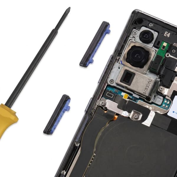 Power- og lydstyrkeknapper til Samsung Galaxy Note 20 / Note 20 Ultra Sort Svart