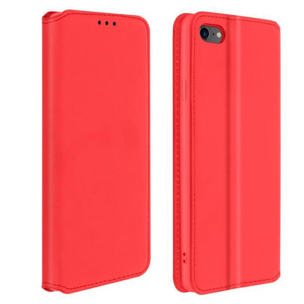 iPhone SE 2020 / 8 / 7 Folio Lompakko Kotelo AVIZAR - Punainen - Ekologinen nahka - Tukitoiminto Röd