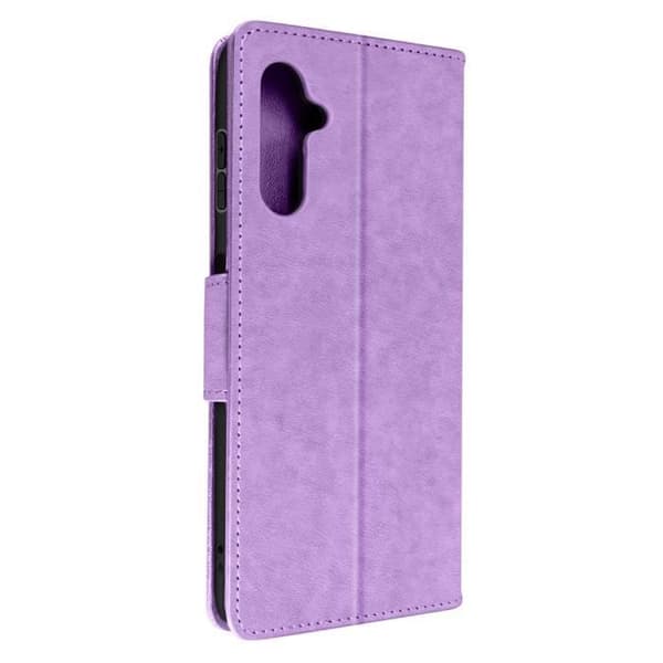 Etui til Galaxy A14 5G Butterfly Pattern Card Holder Video Support Håndledsrem Lilla Violett