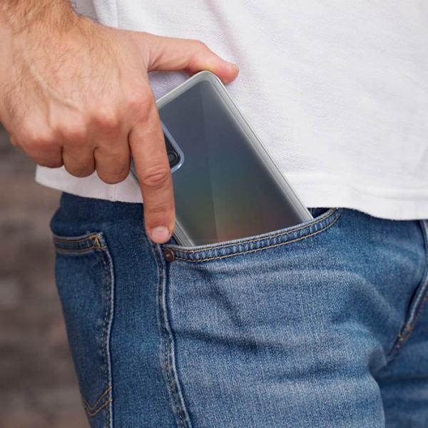 Coque - Samsung - Galaxy A71 - Hård skydd - Ultraf thin - Transparent vit Klar vit