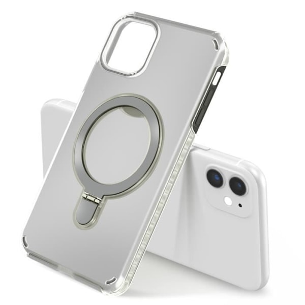 MagSafe-kuori iPhone 12 Pro:lle ja 12:lle iskunkestävä taittuvalla telakalla musta Svart