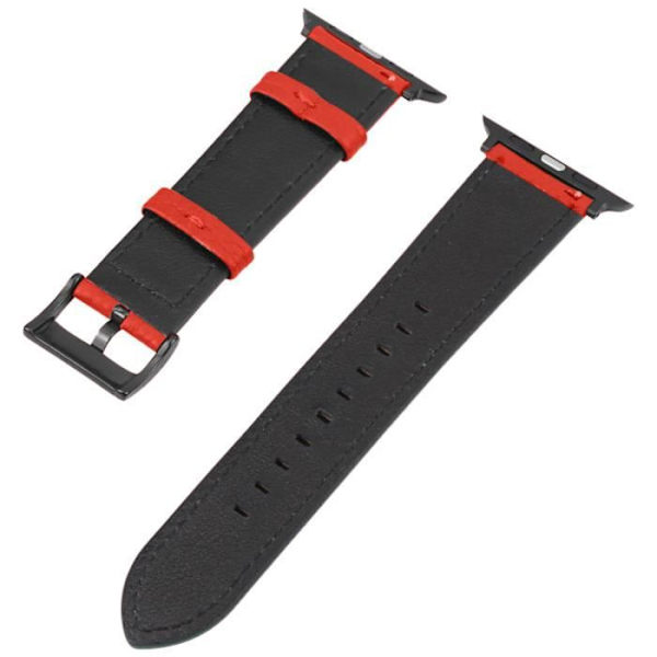 Rem för Apple Watch 41 mm / 40 mm och 38 mm Textured Finish Red Röd
