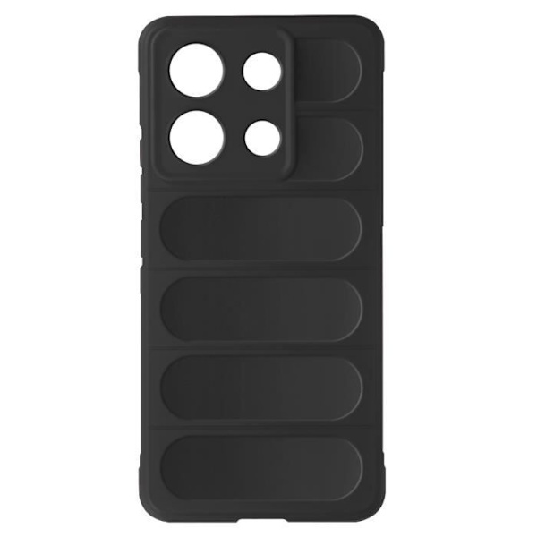 Kotelo Xiaomi Redmi Note 13 4G Soft Silicone Anti-Slip Design Mustalle Svart