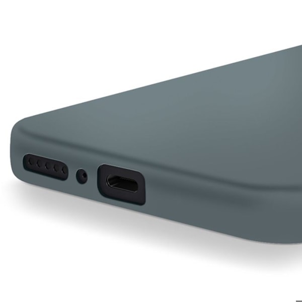 Coque för Xiaomi Redmi Note 14 5G Semi-hård Soft-touch Anti-fingerprint Mörkgrå Grå