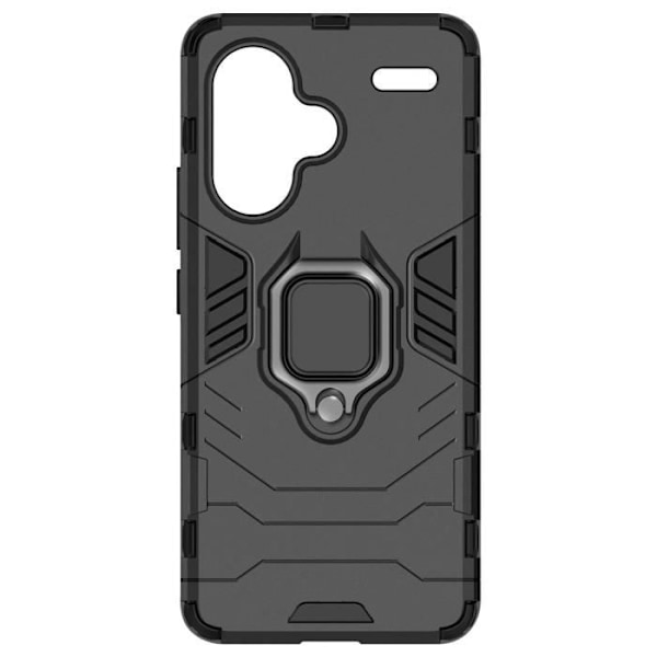 Smartphone-fodral - AVIZAR - Ring Collection - Svart - Rotationsring 360° - Högre kanter Svart