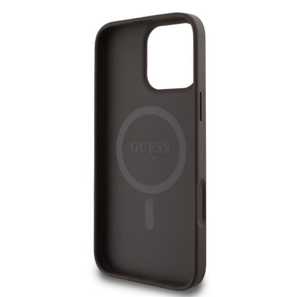 Coque beskyttelse til iPhone 16 Pro Max MagSafe Model 4G Guess Brun kastanj