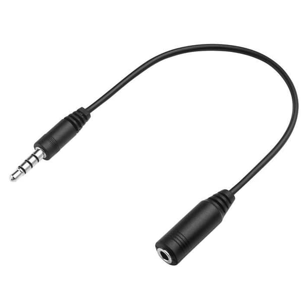 Audioadapter - Lenovo - USB Type C til Jack 3,5 mm - Sort - Forbinder hovedtelefoner til mobil - 9 cm
