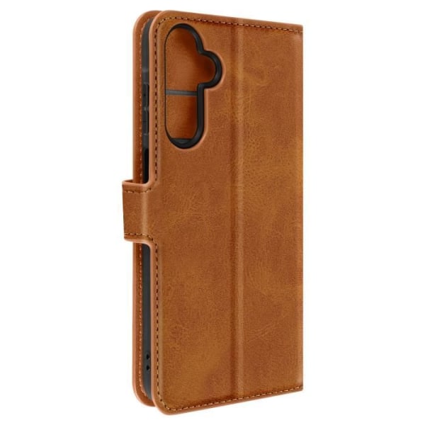 Pung etui til Samsung Galaxy A25 5G - AVIZAR - Camel - Video support funktion kastanj