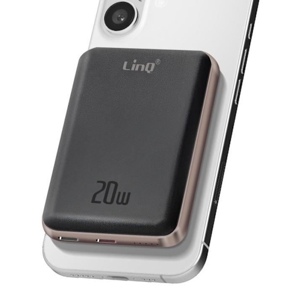 MagSafe 5000 mAh 15W Kompakt LinQ Backup Batteri Sort