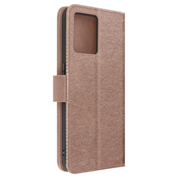 Oppo Reno 7 Fodral - AVIZAR - Plånboksfodral - Videostödfunktion - Rose Gold rosa guld