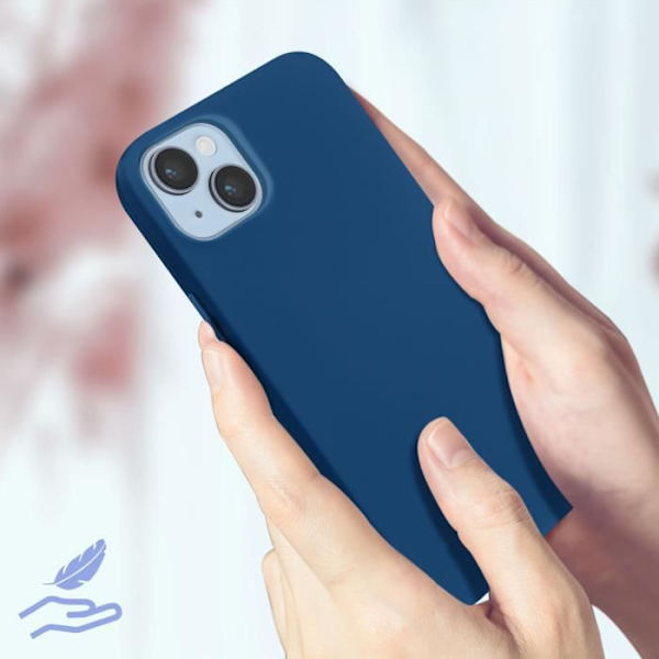 AVIZAR Skyddsfodral för iPhone 14 - Halvstyv Soft-touch Fine - Blå Blå