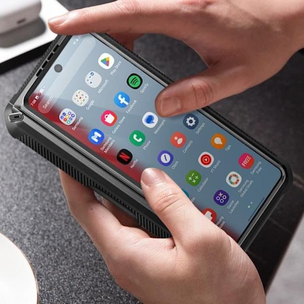 Supcase Unicorn Beetle Pro suojakuori Samsung Galaxy Z Fold 5:lle - musta Svart