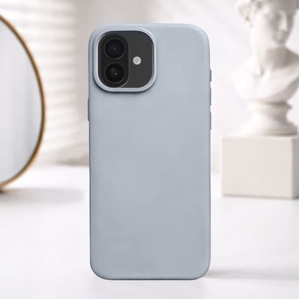 iPhone 16 Cover SolidX Kompatibel med Trådløs Opladning Rhinoshield Grå Grå