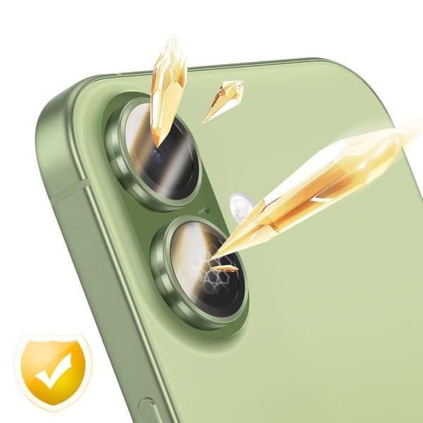 Kamerabeskyttelse til iPhone 16 / 16 Plus / 17 Anti-Ridser Rhinoshield Grøn