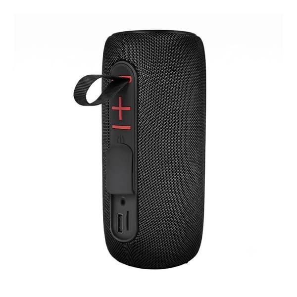 Trådlös högtalare - AKASHI - Bluetooth 5.3 - Extra bas - Flerfärgad LED - Batteritid 8 h Svart