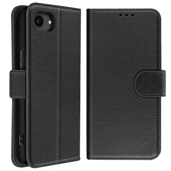 "Pungetui til iPhone 17. serie Chesterfield Prægning Standfunktion Sort" Svart