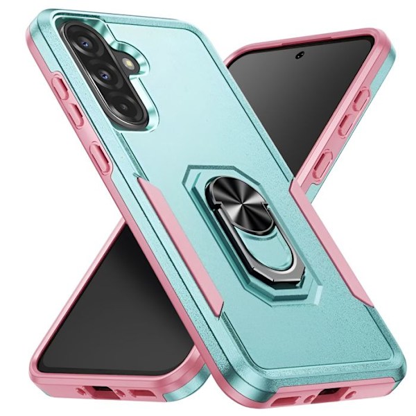Iskunkestävä kuori Samsung A36 Magneetti- ja tukikahva Sininen / Vaaleanpunainen Blå/rosa