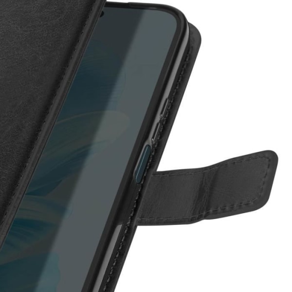 Pung etui til Honor 200 Lite - MAYAXESS - Sort - Stand og håndledsrem funktion Svart