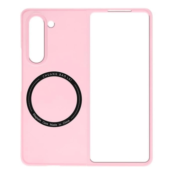 AVIZAR hårt skyddsfodral för Samsung Galaxy Z Fold 5 - Minimalistisk design - MagSafe-kompatibel - Rosa Rosa