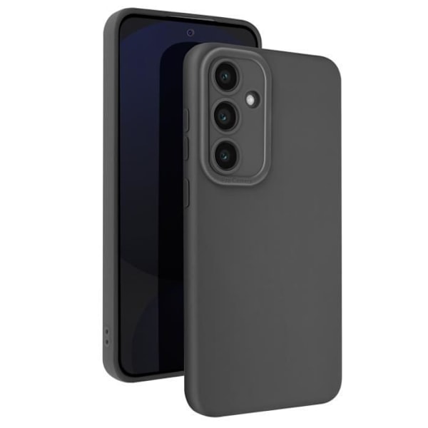 Siliconfodral för Samsung Galaxy S24 FE Mat Blockerad Kameraskydd Svart Svart