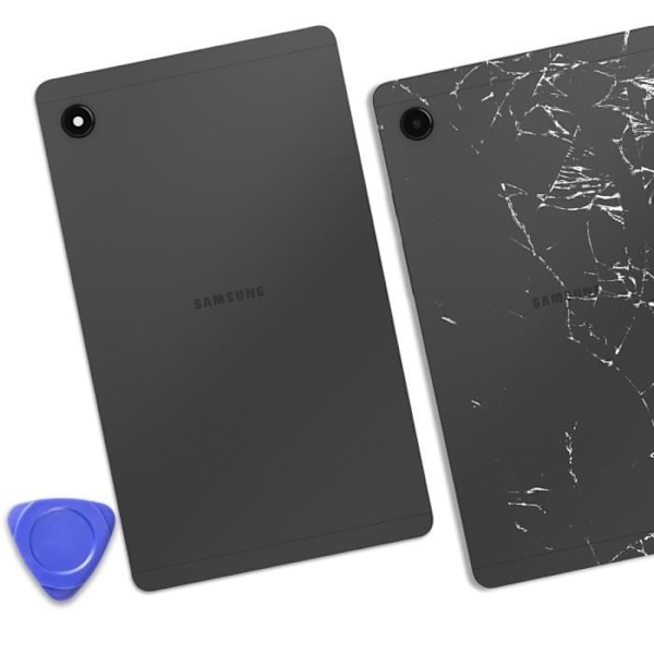 Chassis til Samsung Galaxy Tab A9 med erstatningsbatterikasse i sort Svart