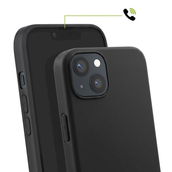 Silicone Cover til iPhone 13 med Diskret og Stødabsorberende Beskyttelse Mayaxess Sort Svart