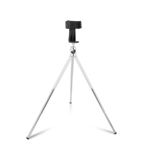 360° Roterande Smartphone Skrivbord Stativ LinQ förlängbara ben Silvergrå
