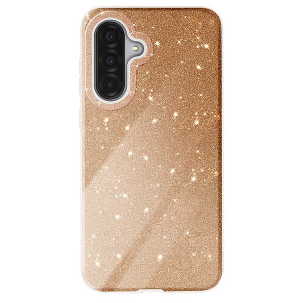 Fodral - Samsung Galaxy A36 - Paljetter - Stötsäker - Glittrande Guld Gul