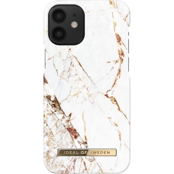 iDeal of Sweden Fashion Case iPhone 12 Mini -puhelimelle - Carrara Gold Multicolor