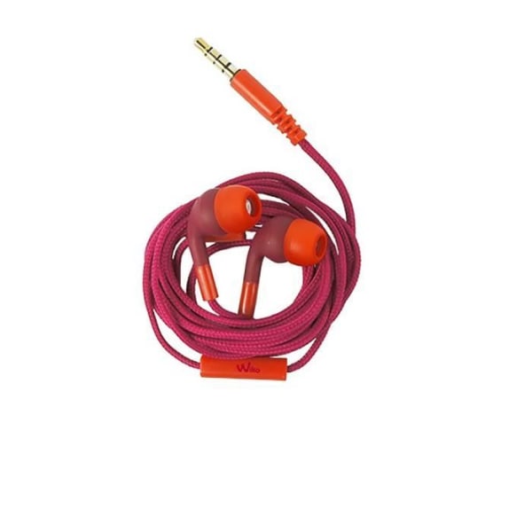 WIKO Wishake headset - Lilla/Pink