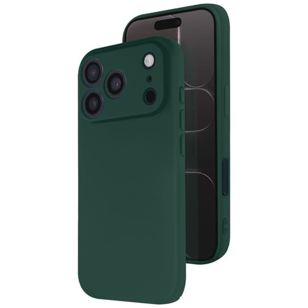 Coque för iPhone 17 Pro Max Soft-Touch i Silikon Serie Fast Cover Grön Grön