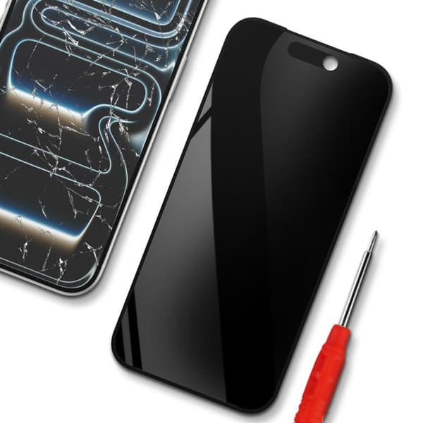 Erstatnings Hard OLED Fuldskærm til iPhone 17 Pro Max Sort Svart