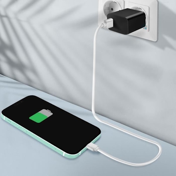Opladningsstik - Apple - iPhone 11 - Lightning - Grøn - Kvalitetserstatning Grön