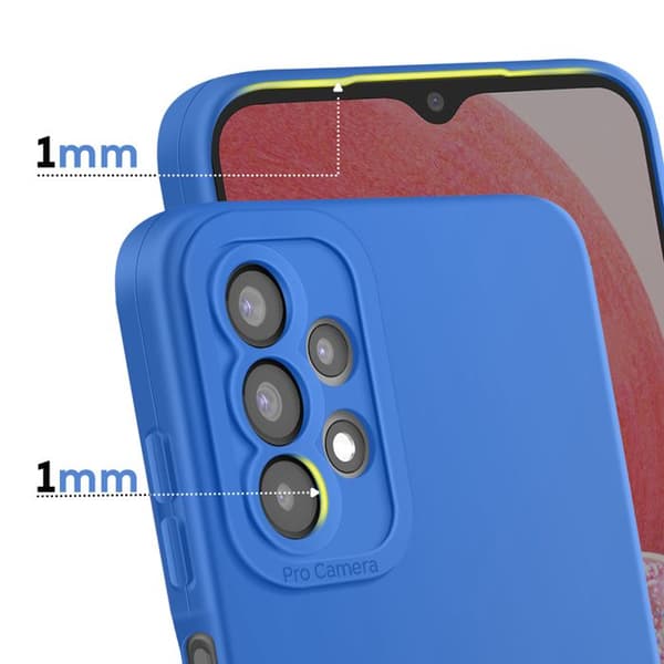 Skyddsskal för Samsung Galaxy A04s Silikon Förstärkt Kamera Blå Blå