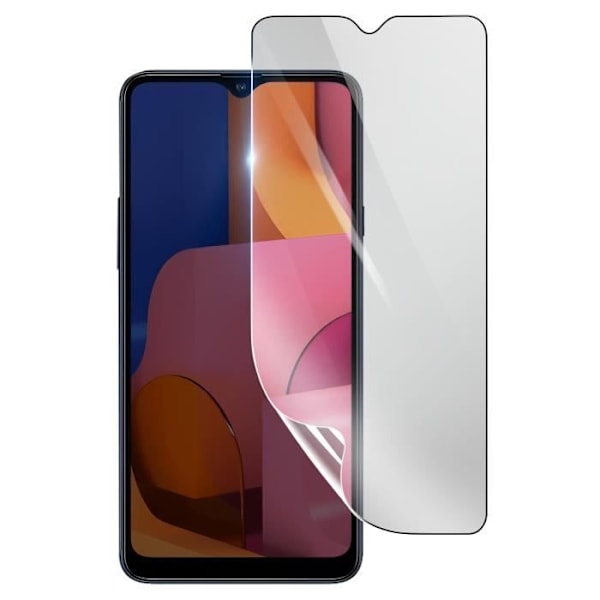 Näytönsuoja - 3MK - Samsung Galaxy A20s - Iskunkestävä Hydrogeeli - Läpinäkyvä - Naarmuuntumaton Transparent