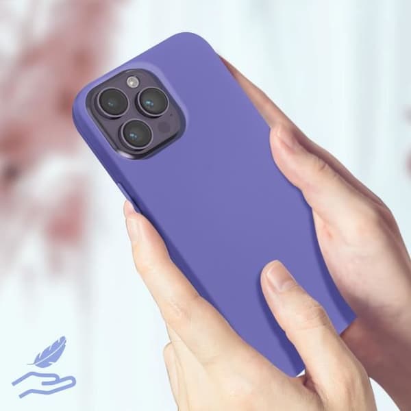 Coque iPhone 14 Pro - Noname - Lila - Semihård - Soft-touch - Effektivt skydd Lila
