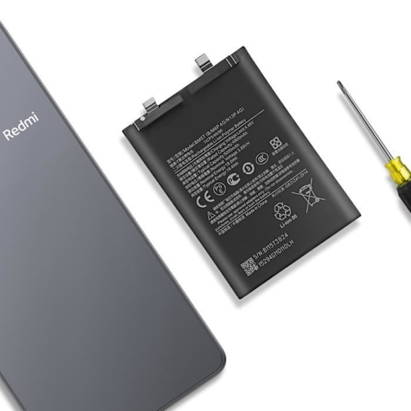 Intern batteri til Xiaomi Redmi Note 13 Pro 4G 5000mAh model BM5T Sort Svart