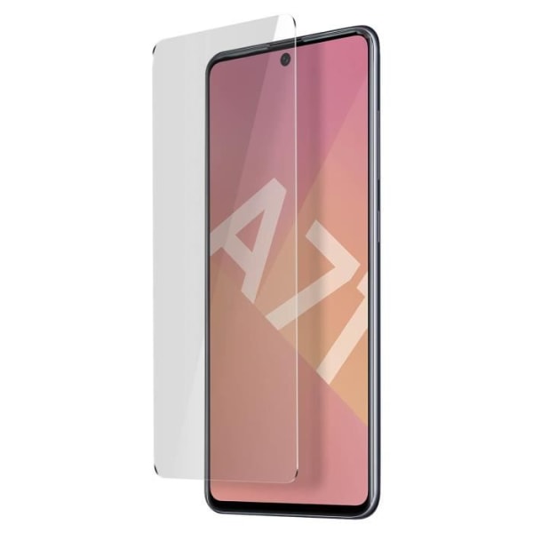 Galaxy A71 Screen Film Tempered Glass 9H Anti-trace läpinäkyvä musta Contour White