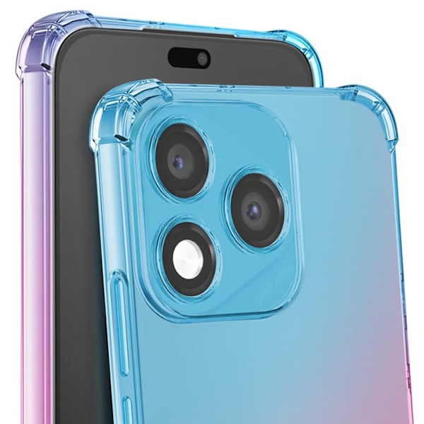Skydd för Honor 400 Lite Mjuk med Förstärkta Hörn Design Gradient Enkay Blå / Rosa