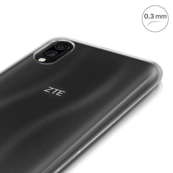 ZTE A5 2020 -kotelo, pehmeä silikoni, erittäin ohut läpinäkyvä valkoinen