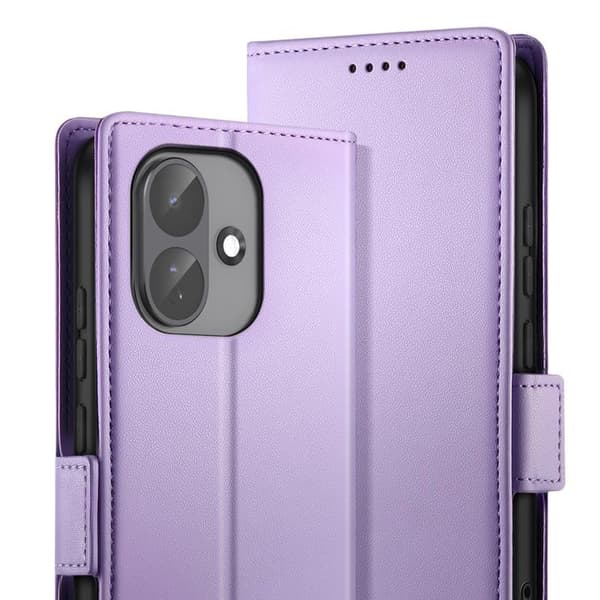 Plånboksfodral för Redmi Note 17 Pro Serie Smart Book med Stöd Lavendel Violett