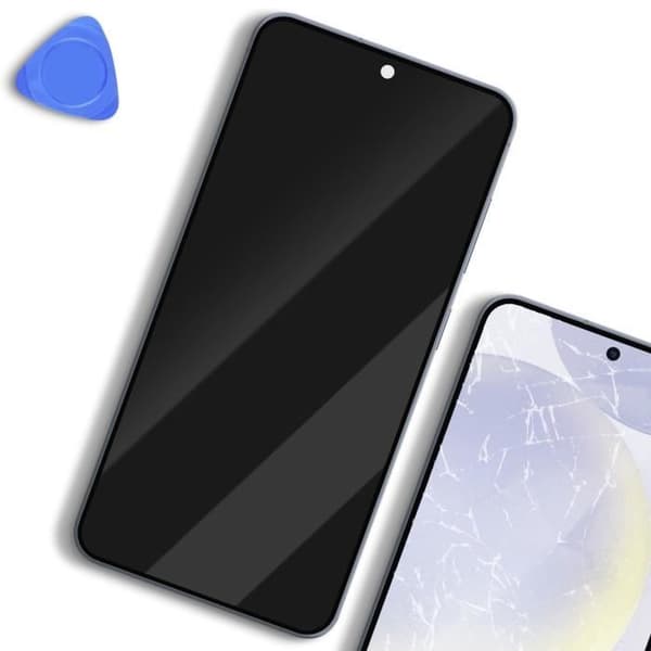 LCD-skærm - SAMSUNG - Galaxy S24 - Touchglas - Original Chassis - Lys Blå Blå