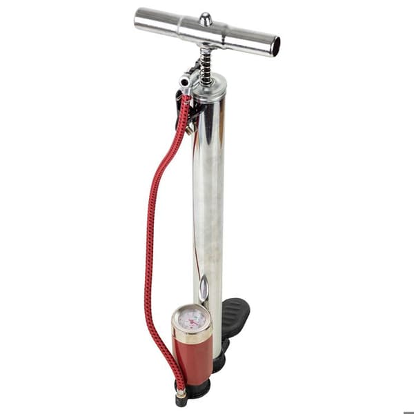 Högtryckspump för cykel 120 PSI Multi Valve Silver Grå