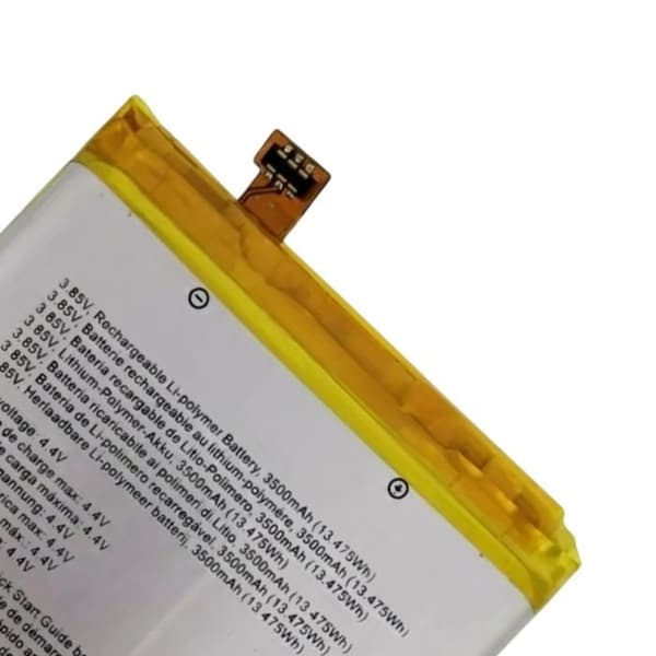 Intern batteri til Crosscall Trekker X3 3500mAh Model LPN385350 Hvid Vit