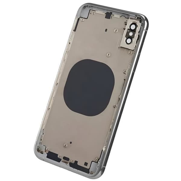 Chassi iPhone XS Max - AVIZAR - Grå - Bakglas för utbyte - 100 g - Estetisk reparation Vit