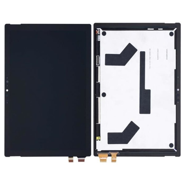 Komplet blok Microsoft Surface Pro 7 LCD-skærm Touch Glas Kompatibel Sort